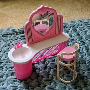 Barbie Lot - Vanity Set with Chair